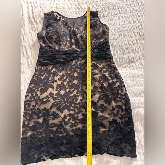 Montage by Mon Cheri Black Lace Mini Dress - Picture 11 of 11